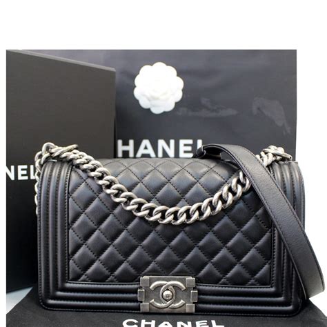 chanel boyfriend bag new|chanel boy bag all black.